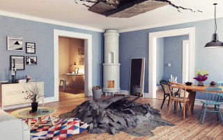 Pojištění nemovitosti pomůže i s poničeným stropem v bytě